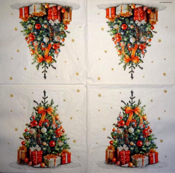 195 Christmas Flowers - 3-ply (red) - Ihr